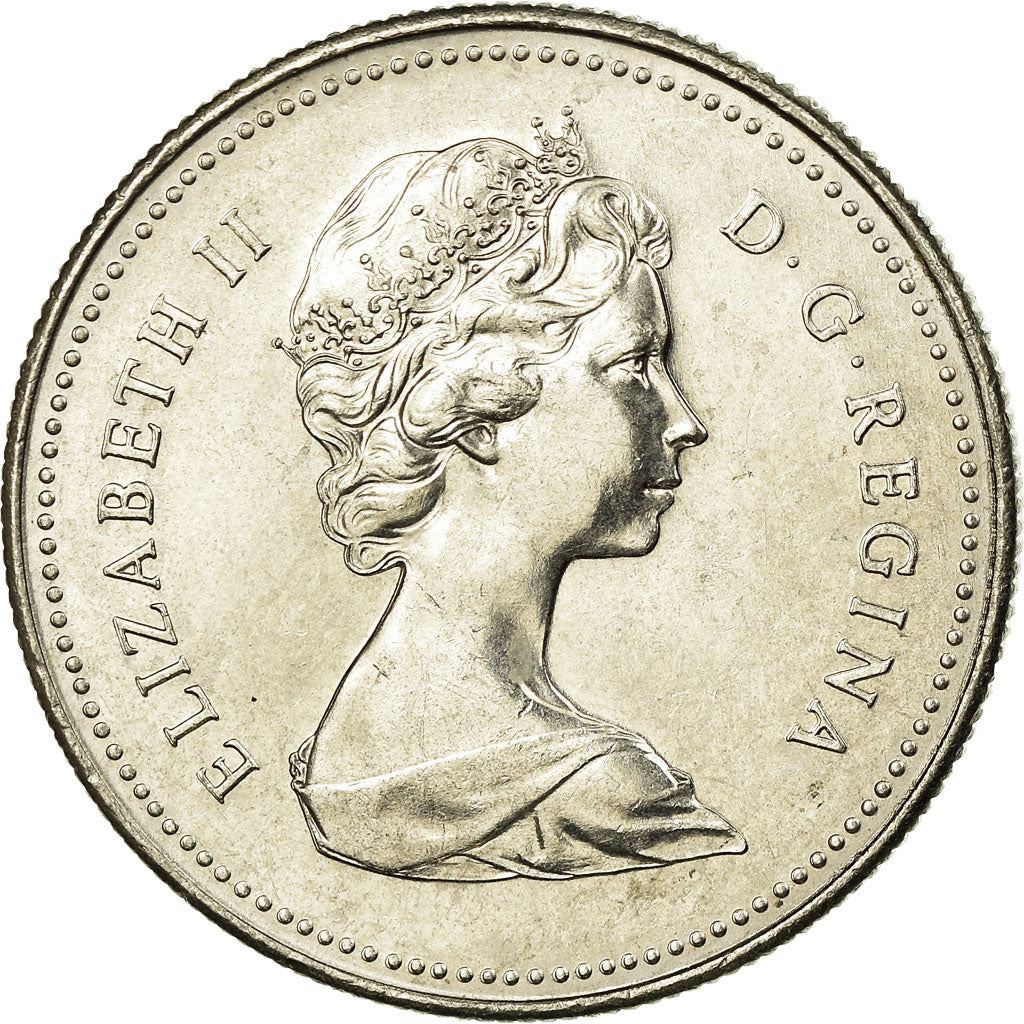 Canada | 50 Cents Coin | Nickel | 2nd portrait, Nickel | KM:75 | 1968-1989