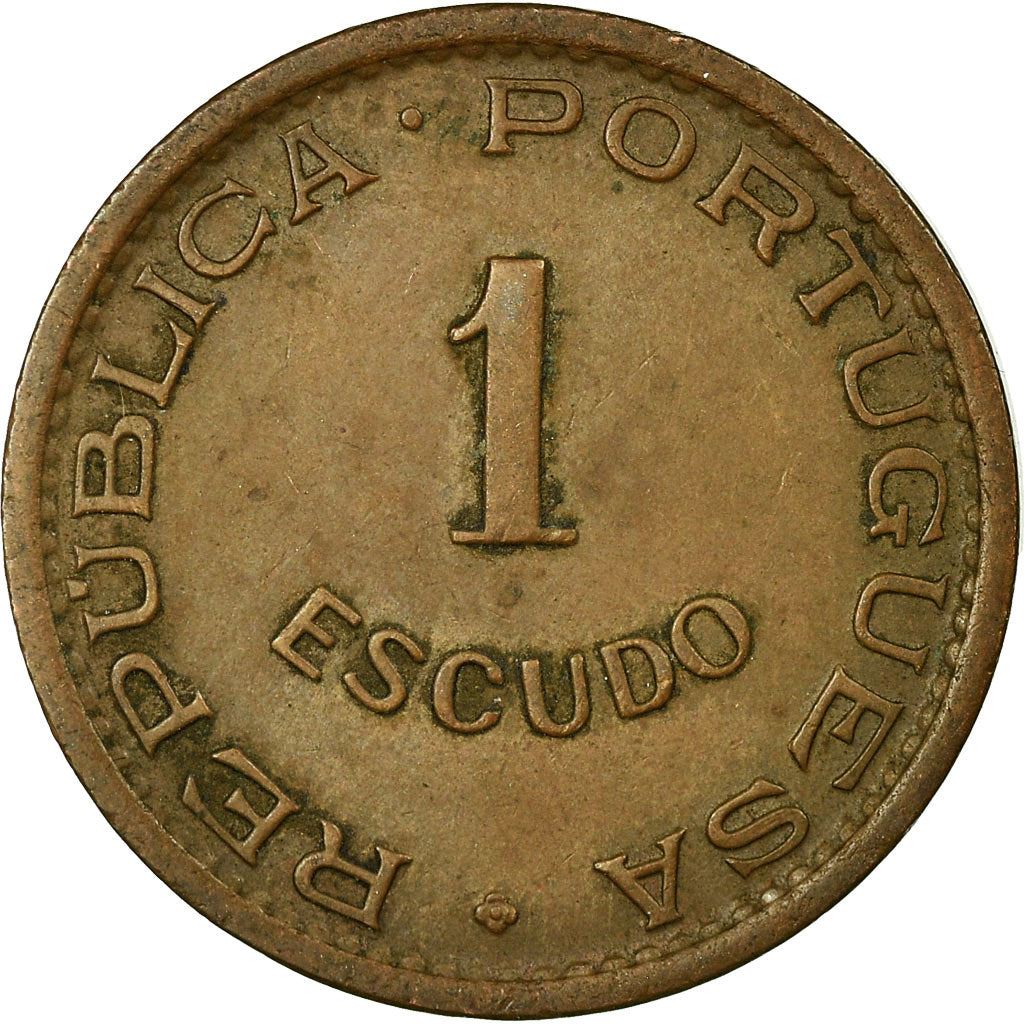 Mozambique 1 Escudo Coin | Military Order Of Christ | KM82 | 1953 - 1974