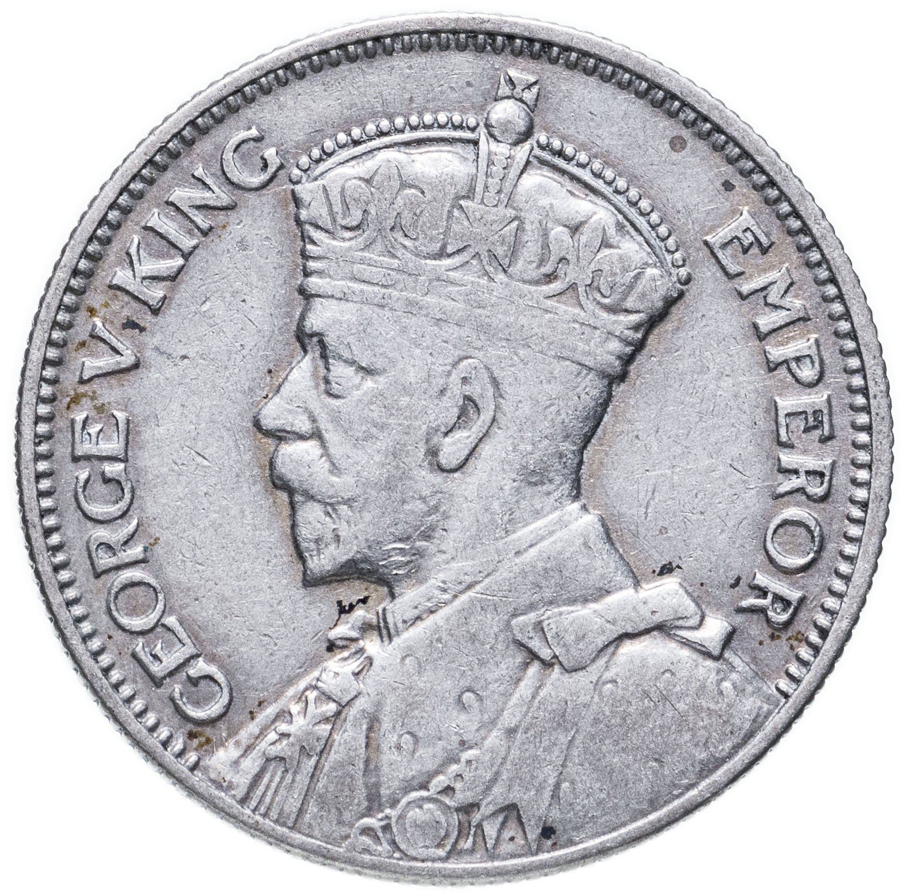 New Zealand | 1 Shilling Coin | George V | Maori Warrior | Km:3 | 1933 - 1935