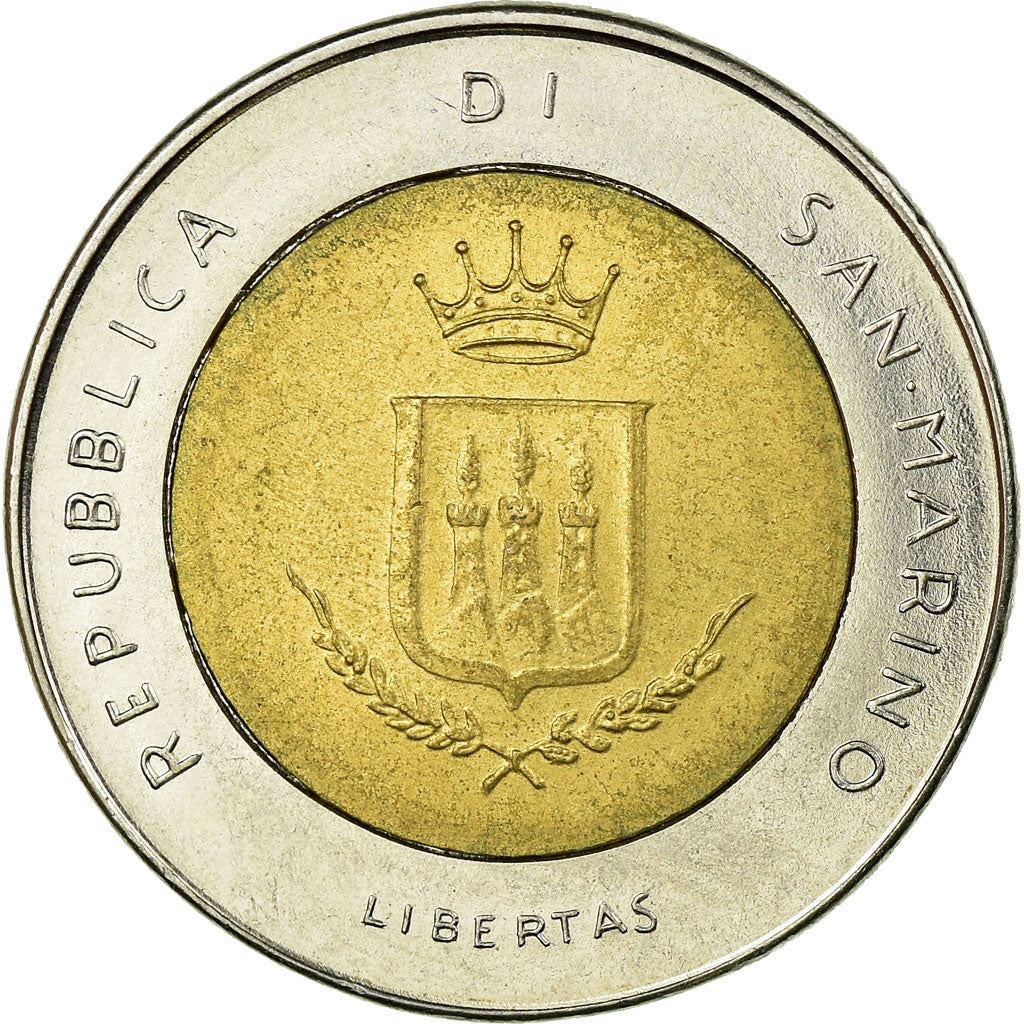 San Marino | 500 Lire Coin | Threats of nuclear war | Km:153 | 1983