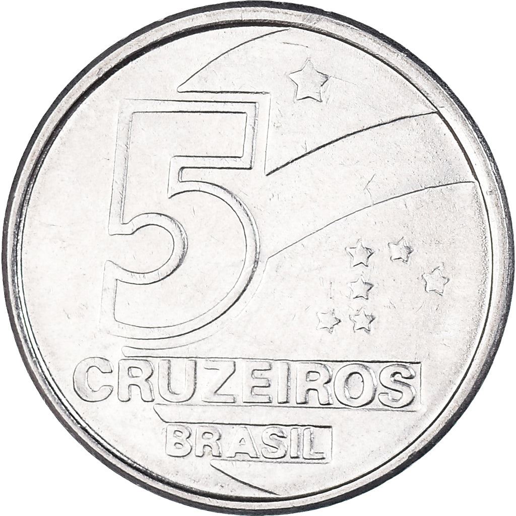 Brazil | 5 Cruzeiros Coin | Salt evaporation | Km:618 | 1990 - 1992