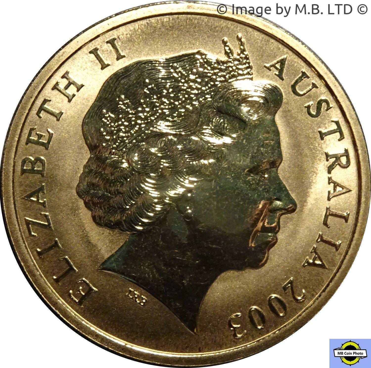 Australia | 5 Dollars Coin | Elizabeth II | Rugby World Cup | KM854 | 2003