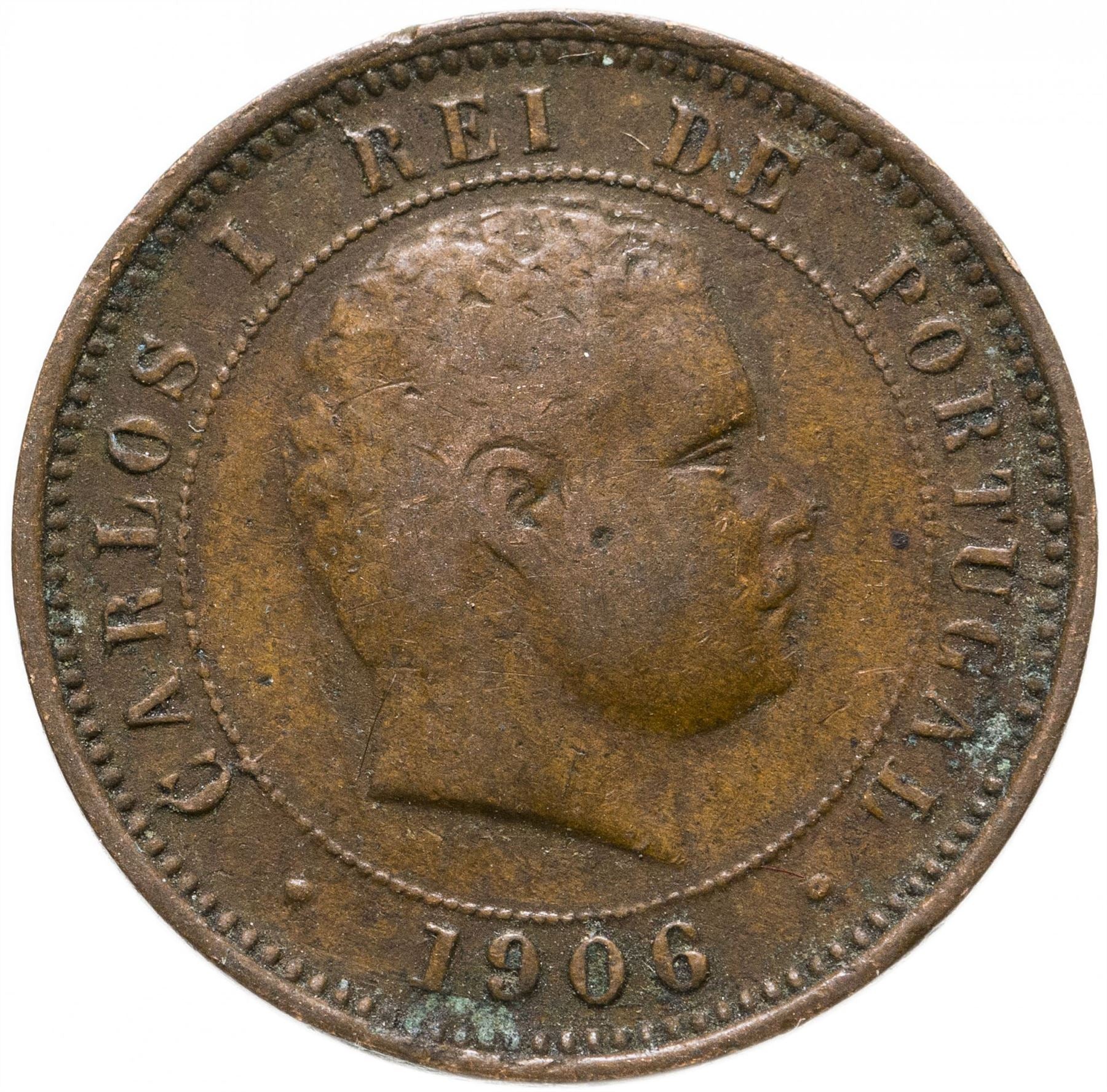 البرتغال | عملة 5 ريس | شارل الأول | KM:530 | 1890 - 1906