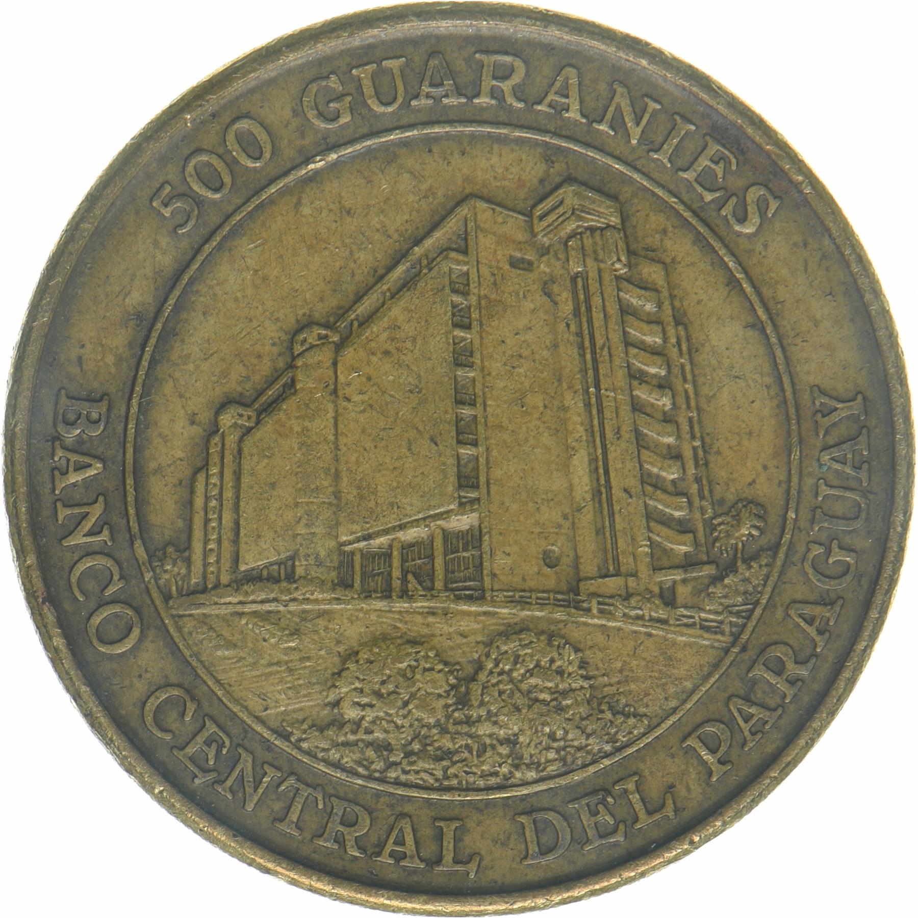 Paraguay | 500 Guaranies Coin | Bernardino Caballero | KM:194 | 1997