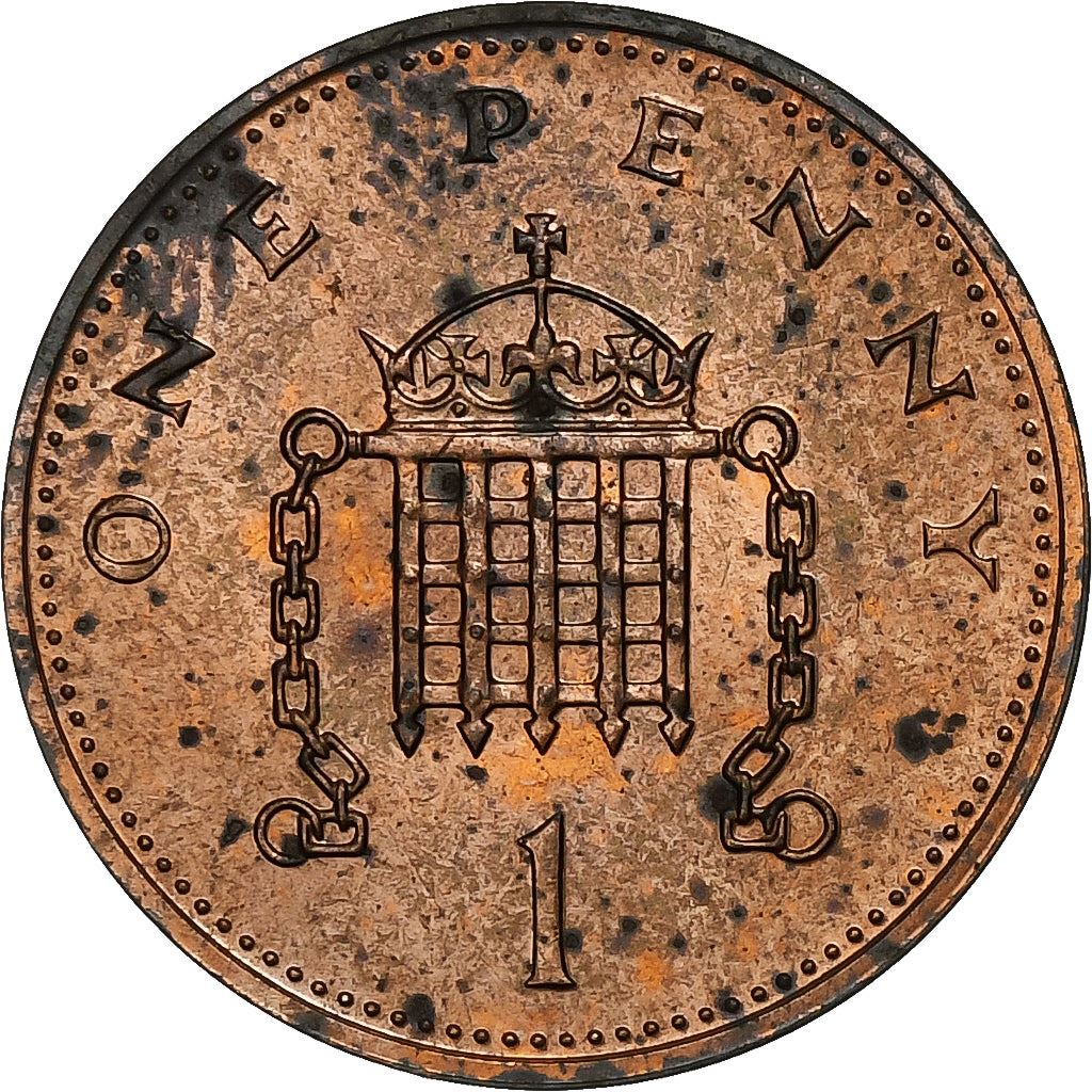 United Kingdom | 1 Penny Coin | Elizabeth II | Km:927 | 1982 - 1984