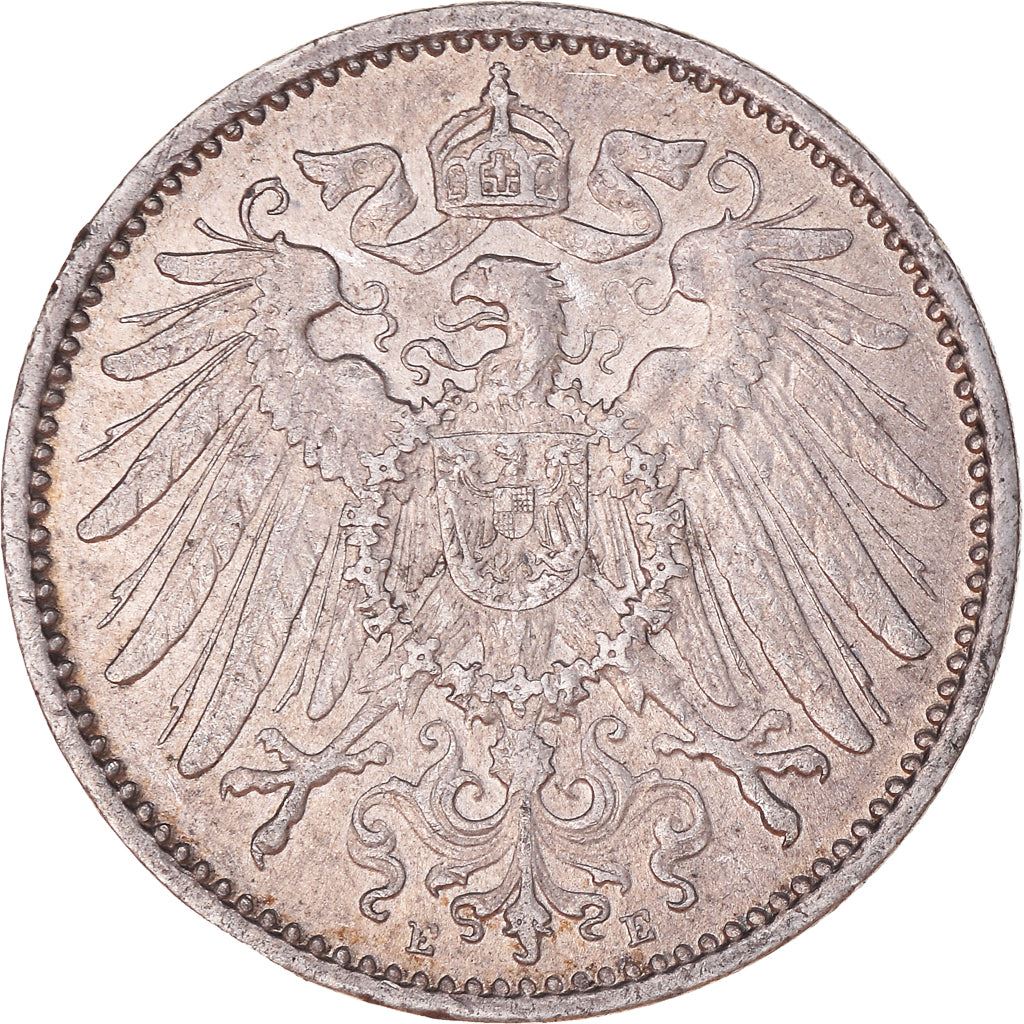 German Empire 1 Mark Coin | Deutsches Reich | Wilhelm II | Type 2 - Small Shield | KM14 | 1891 - 1916