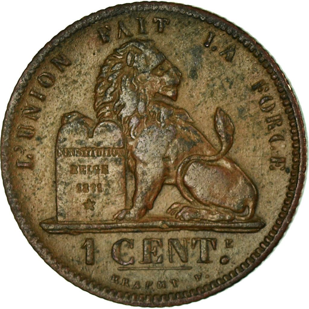 Belgien | 1 centime-mønt | Léopold I | Kobber | KM:1.1-1.4 | 1832-1863