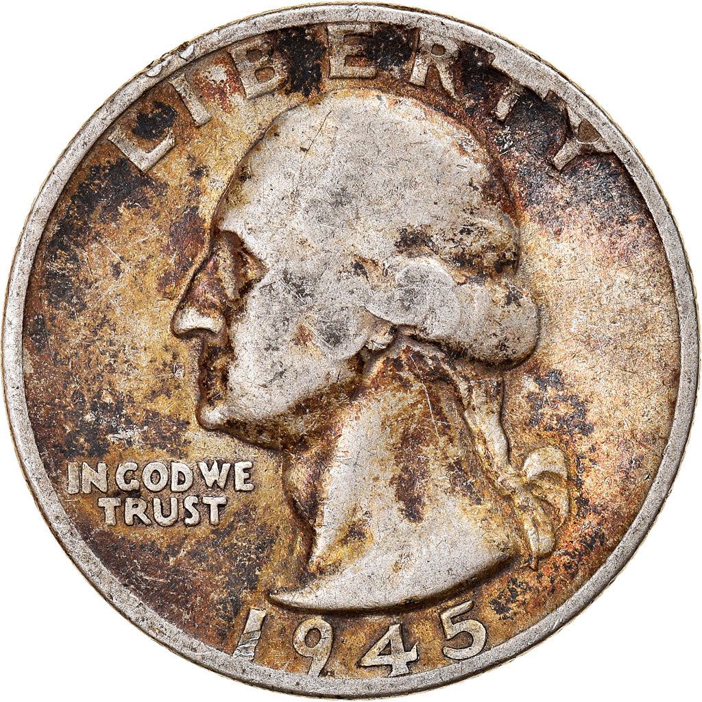 アメリカ合衆国 | 1/4ドル硬貨 | ジョージ・ワシントン | KM:164 | 1932年 - 1964年