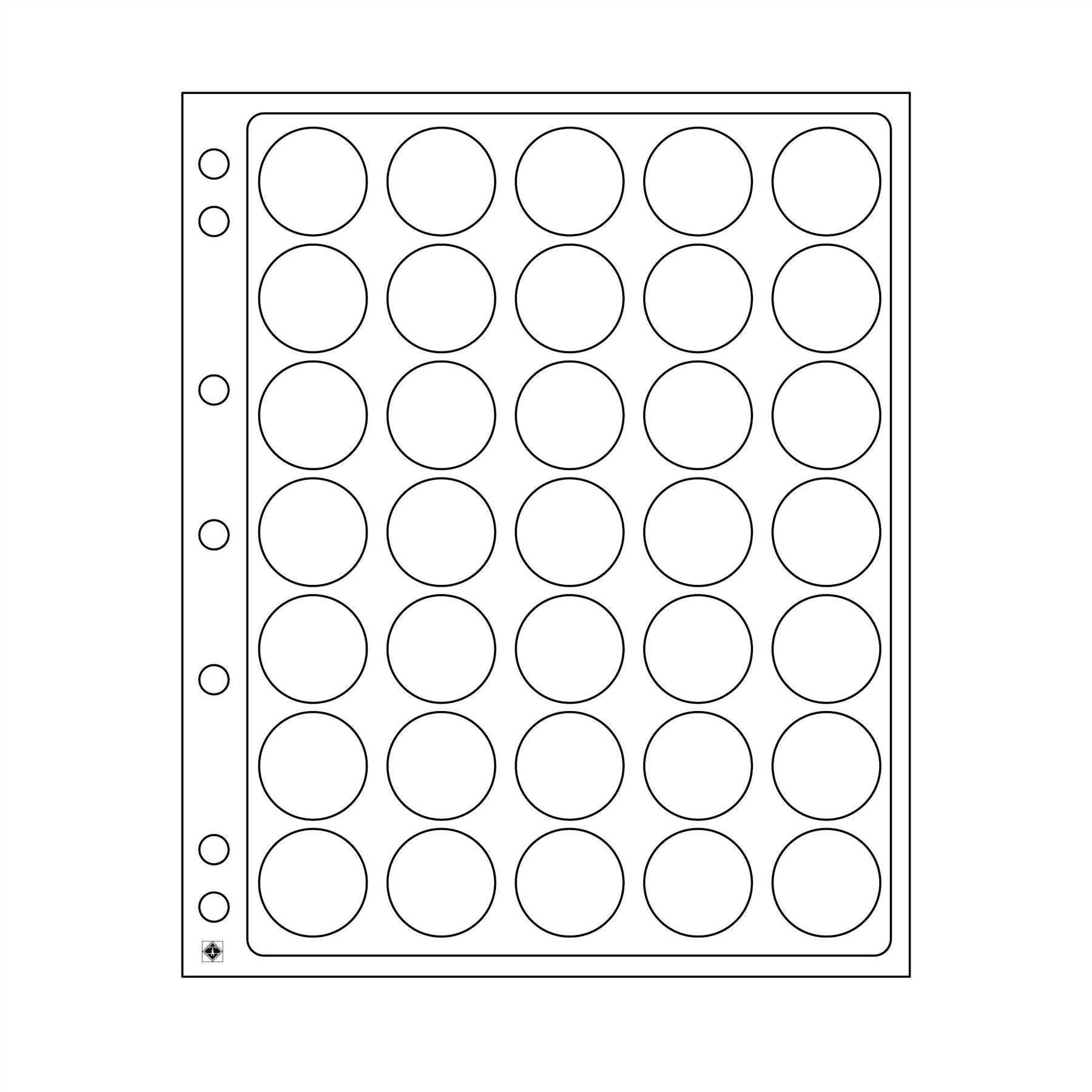 ENCAP Sheets for Ring Binder Coin Albums | Coin Capsule Storage Sheets | Packs of 2 | Different Pocket Configurations