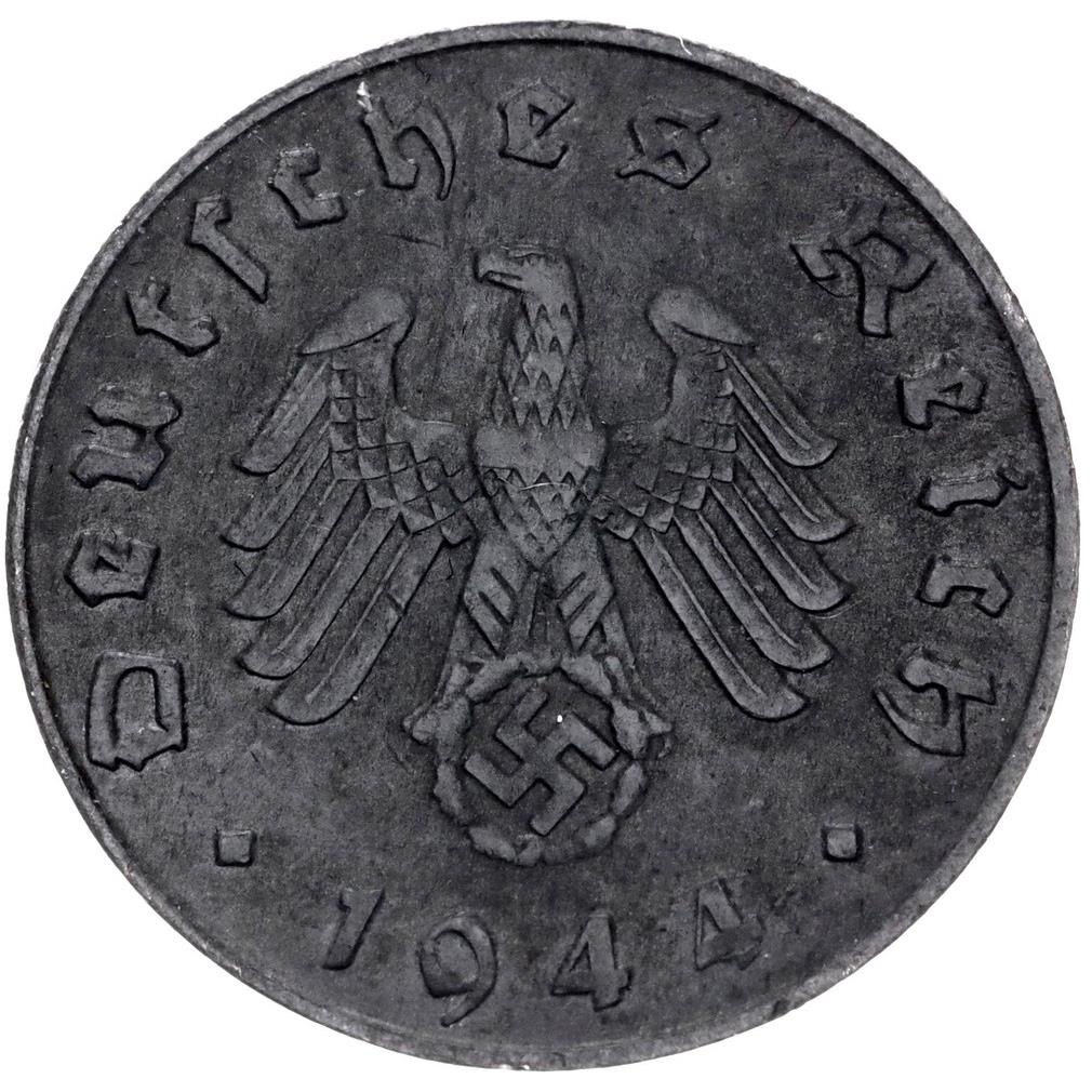 Монета 10 рейхспфеннигов Третьего рейха Германии | КМ101 | 1940 - 1945