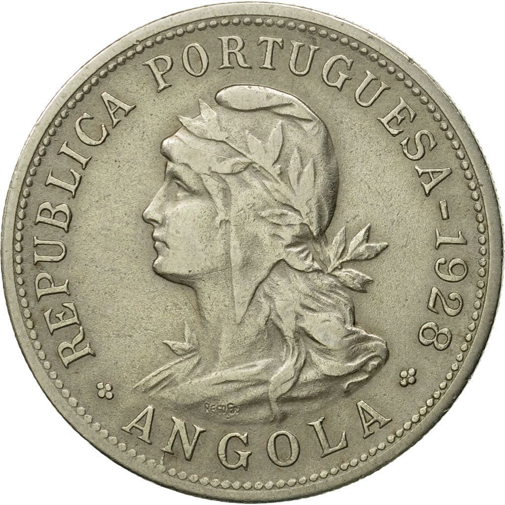 Angola | 50 Centavos Coin | Libertine | Km:69 | 1927 - 1928