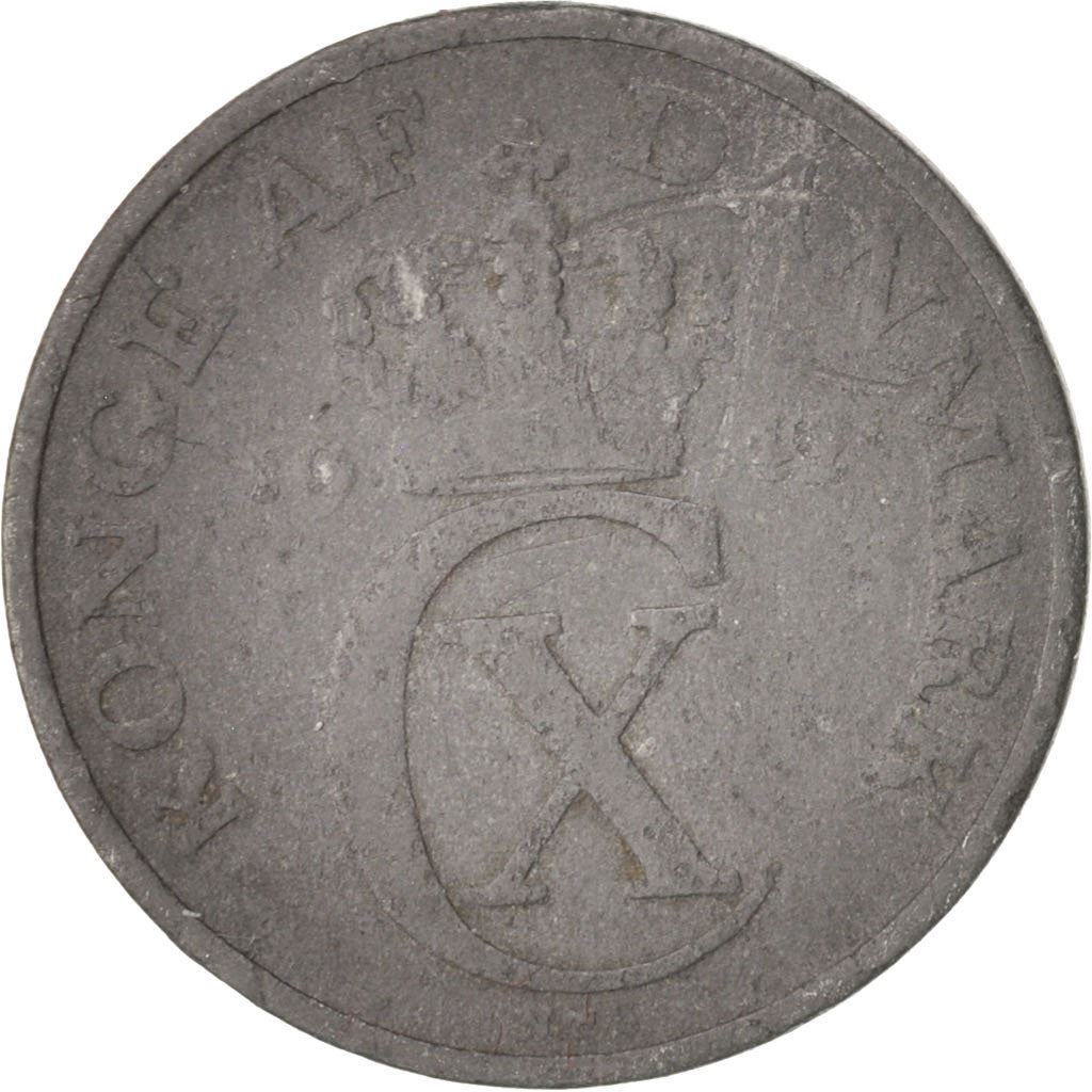 Denmark | 2 Ore Coin | Monogram | Km:833A | 1942 - 1947
