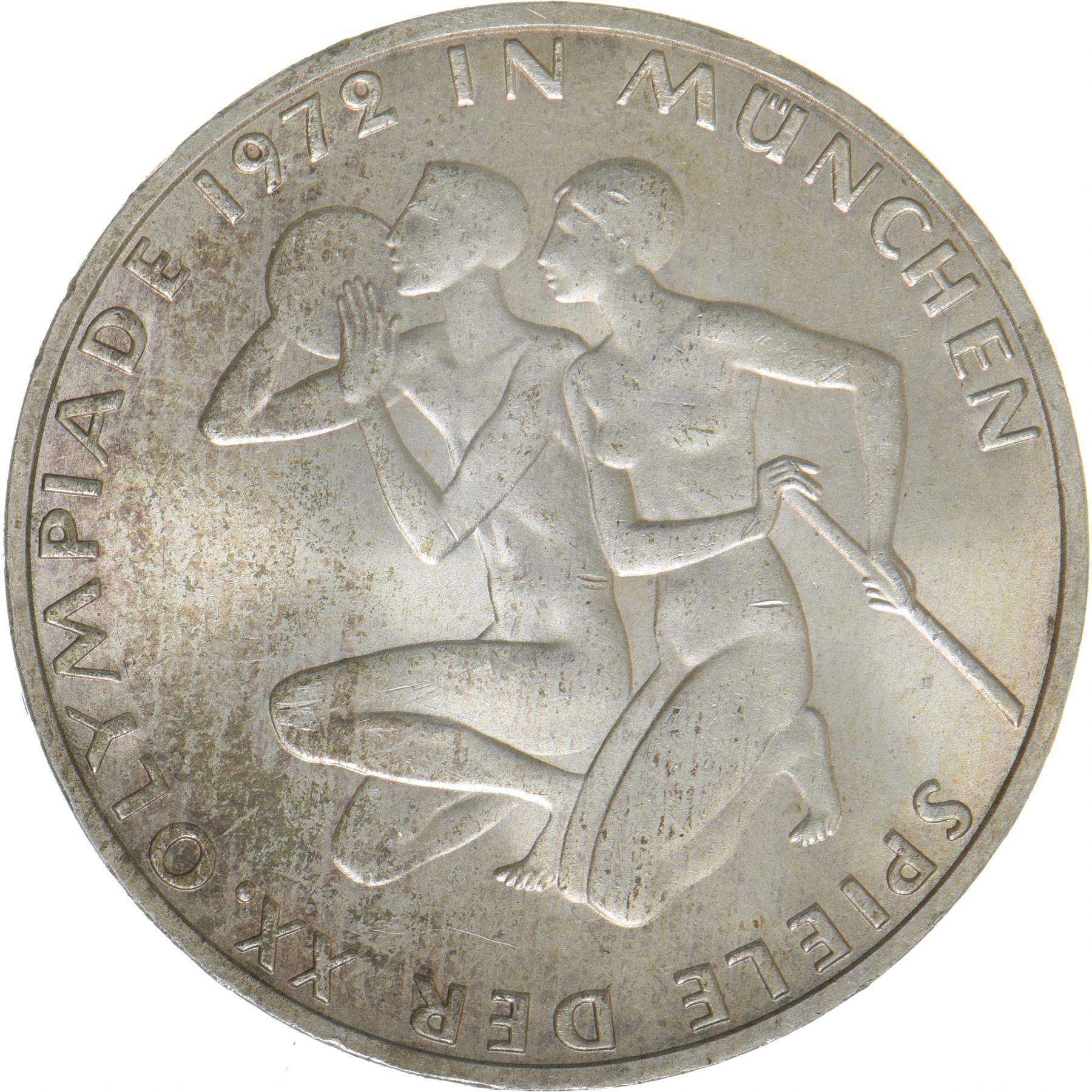 Federal Republic of Germany | 10 Deutsche Mark Coin | Olympic Games | KM:132 | 1972