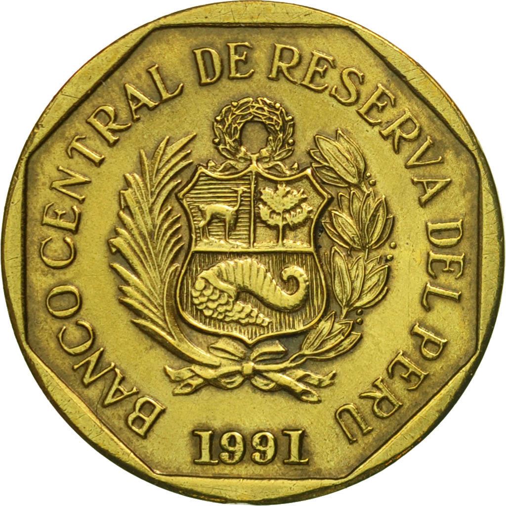 Peru | 5 Centimos Coin | Braille | Km:304.1-3 | 1991 - 2000