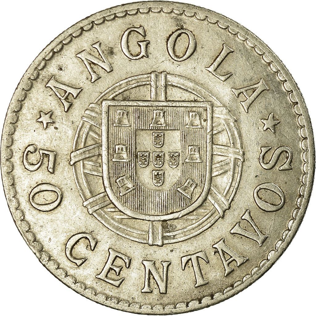 Angola | 50 Centavos Coin | Libertine | Km:65 | 1922 - 1923