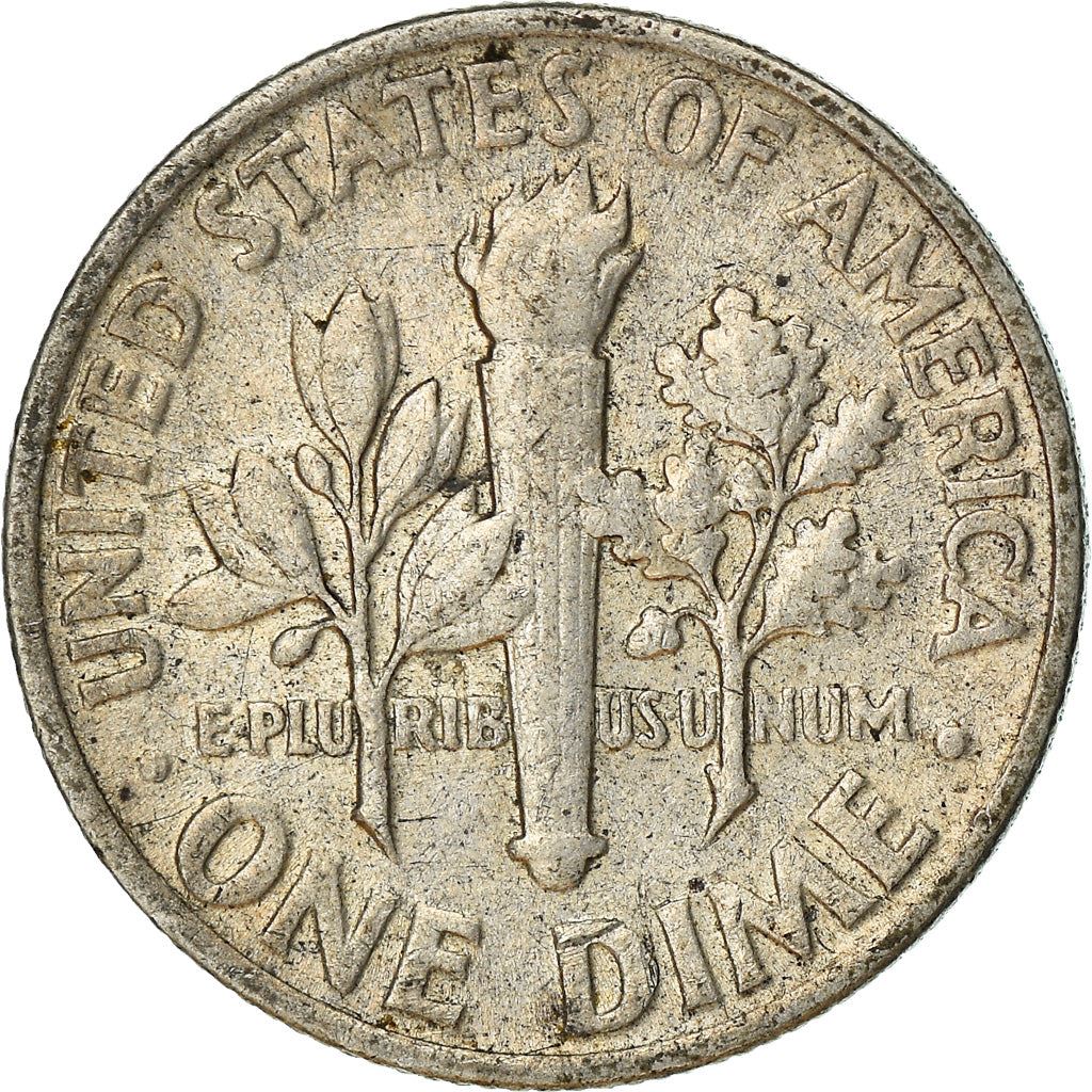 アメリカ合衆国 | 1ダイム硬貨 | フランクリン・D・ルーズベルト | KM:195 | 1946年 - 1964年