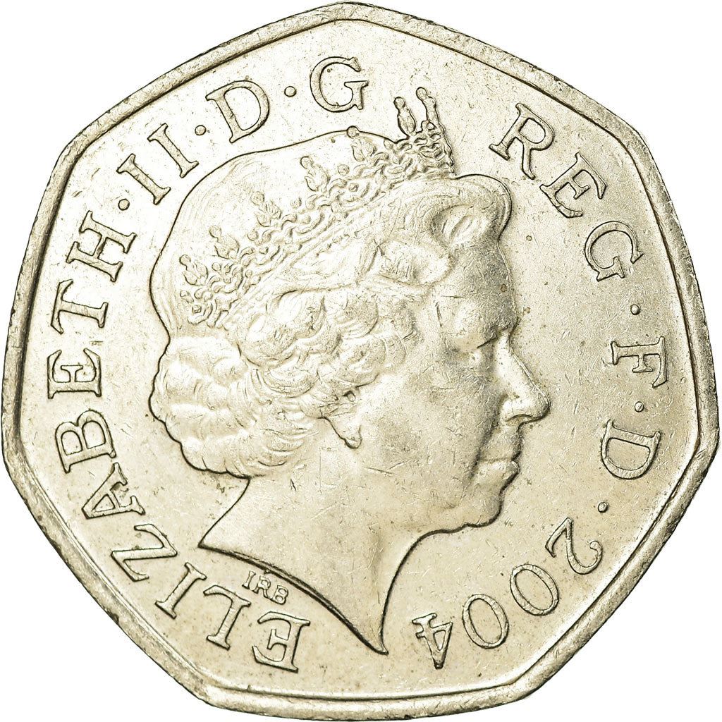 United Kingdom | 50 Pence Coin | Elizabeth II | 4th portrait | Four Minute Mile | 2004 - 2009
