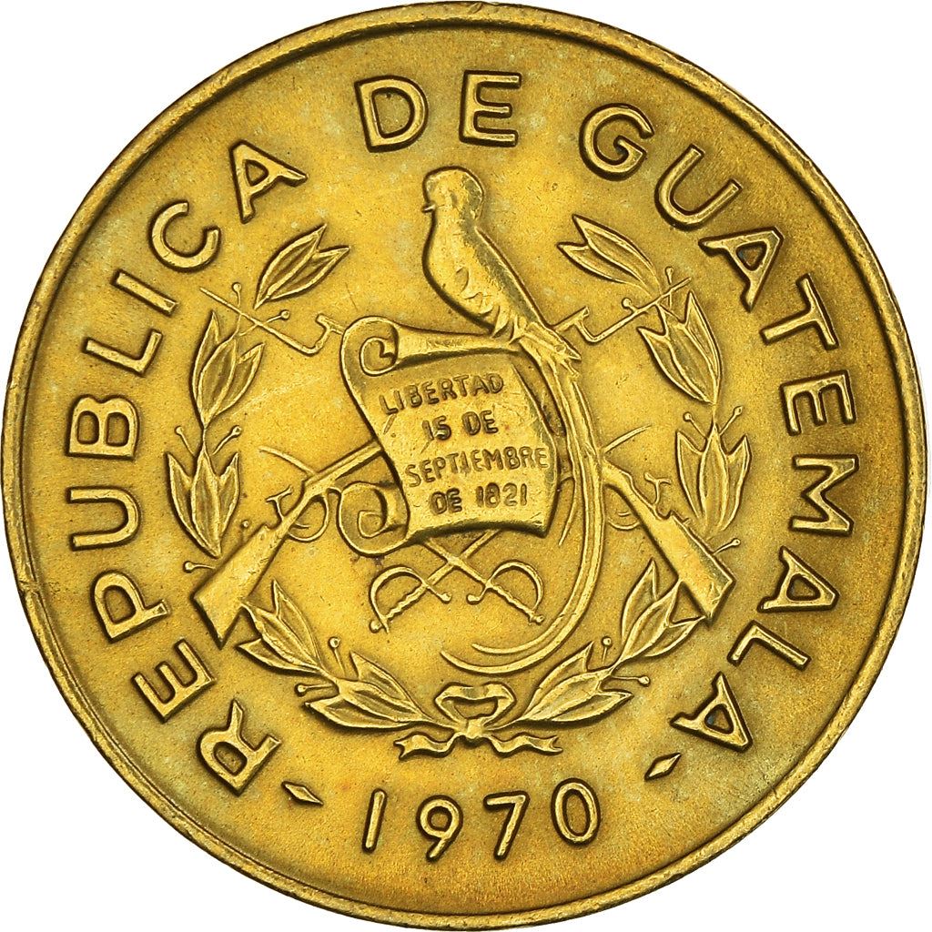 Guatemala | 1 Centavo Coin | Fray Bartolomé | Km:265 | 1965 - 1970