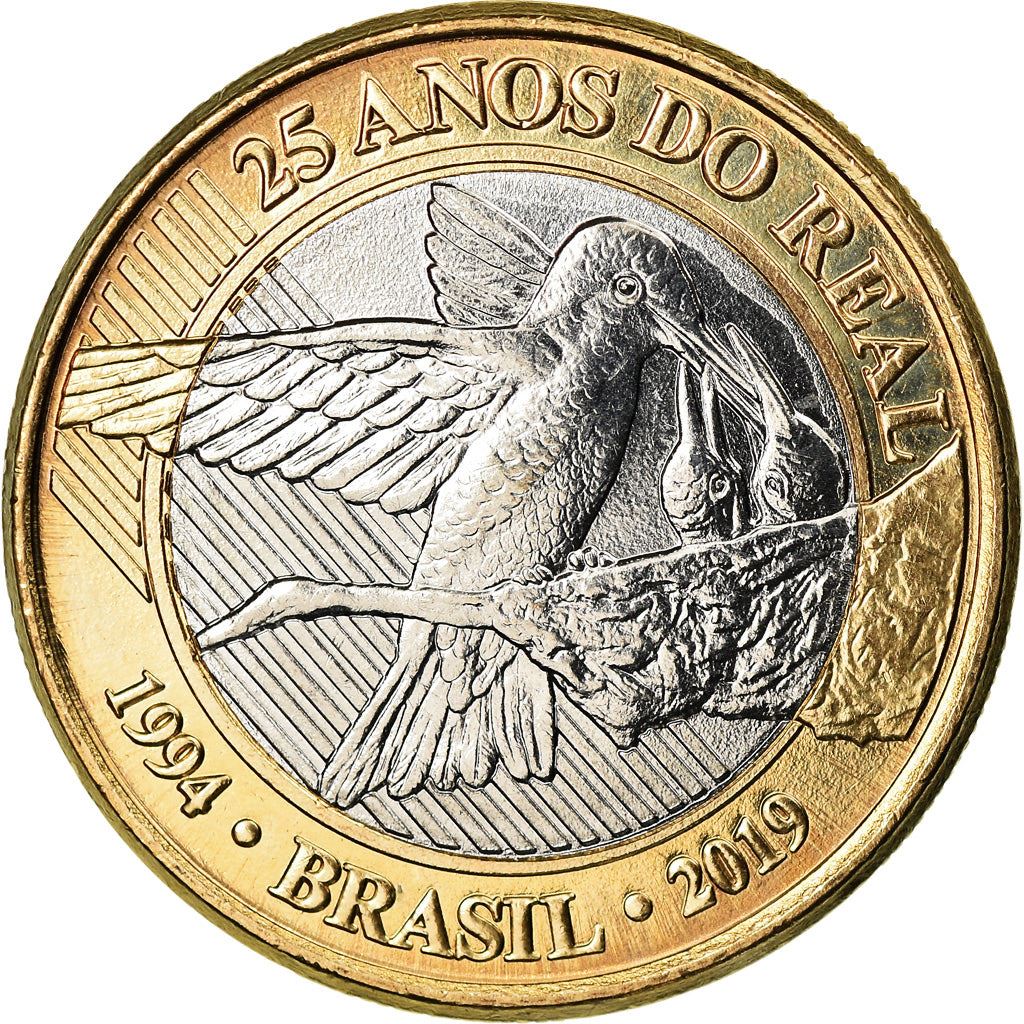 Brazil | 1 Real Coin | Hummingbird | Km:734 | 2019