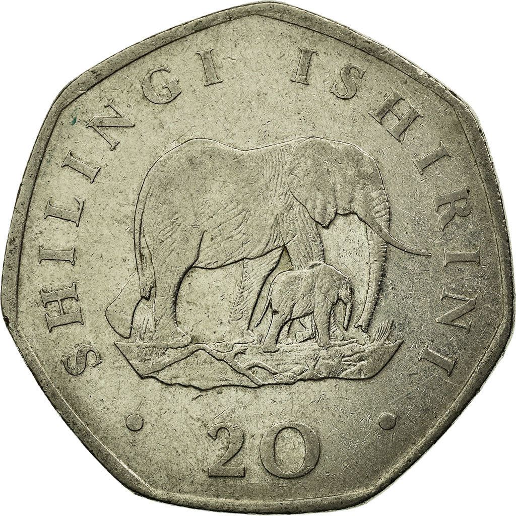 Tanzania | 20 Shilingi Coin | Ali Hassan Mwinyi | KM:27.1 | 1990 - 1991