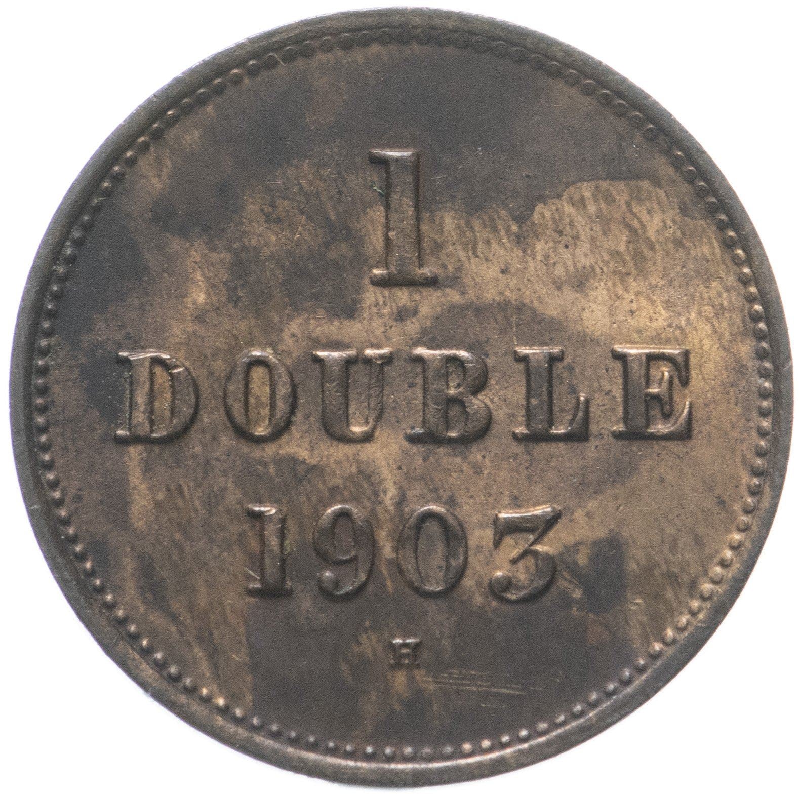 Guernsey 1 Double Coin | KM10 | 1868 - 1911