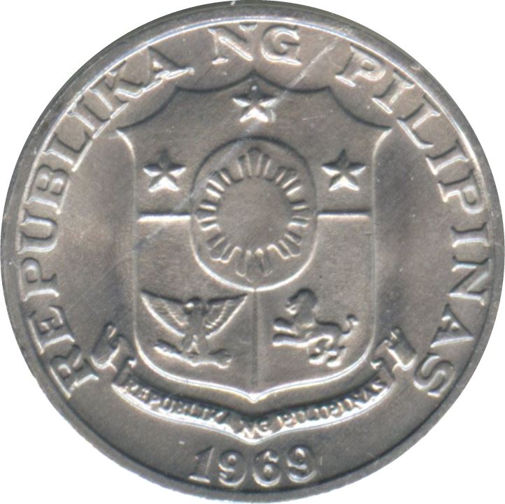 Philippines 1 Sentimo Coin | KM196 | 1967 - 1974