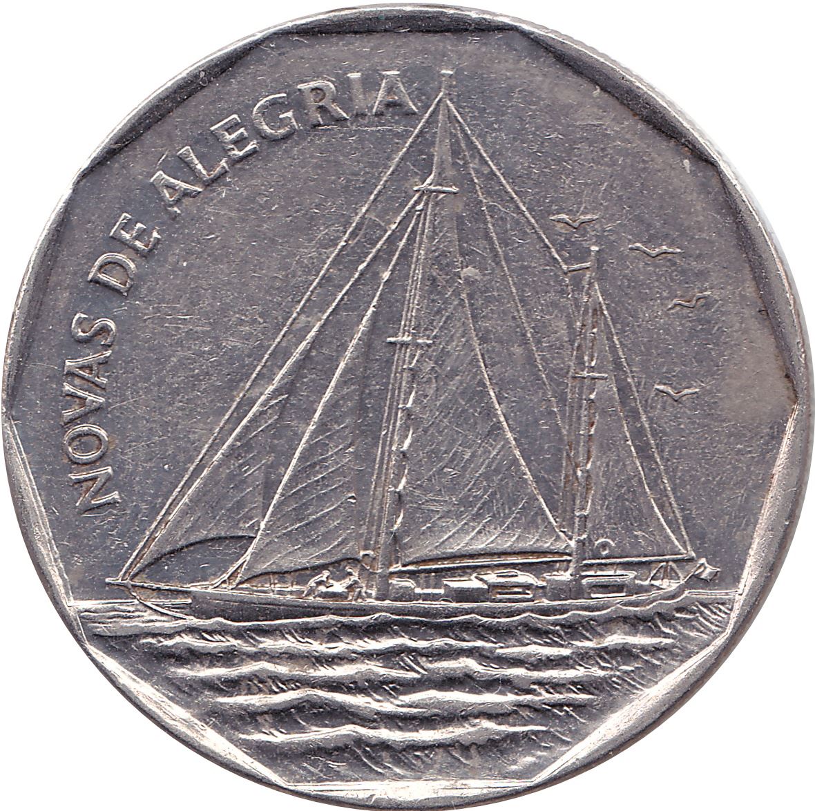 Cape Verde | 20 Escudos Coin | Sailing Ship Novas de Alegria | Sea | KM42 | 1994