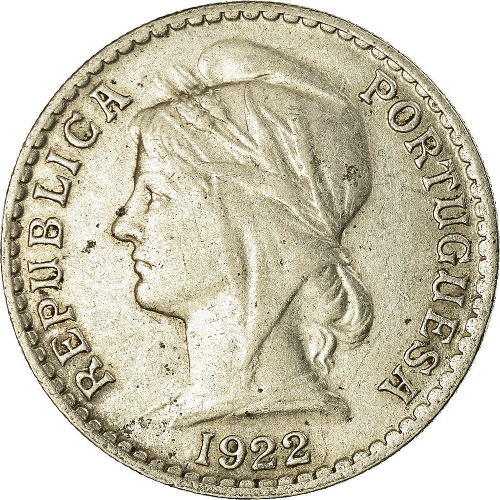 Angola | 50 Centavos Coin | Libertine | Km:65 | 1922 - 1923