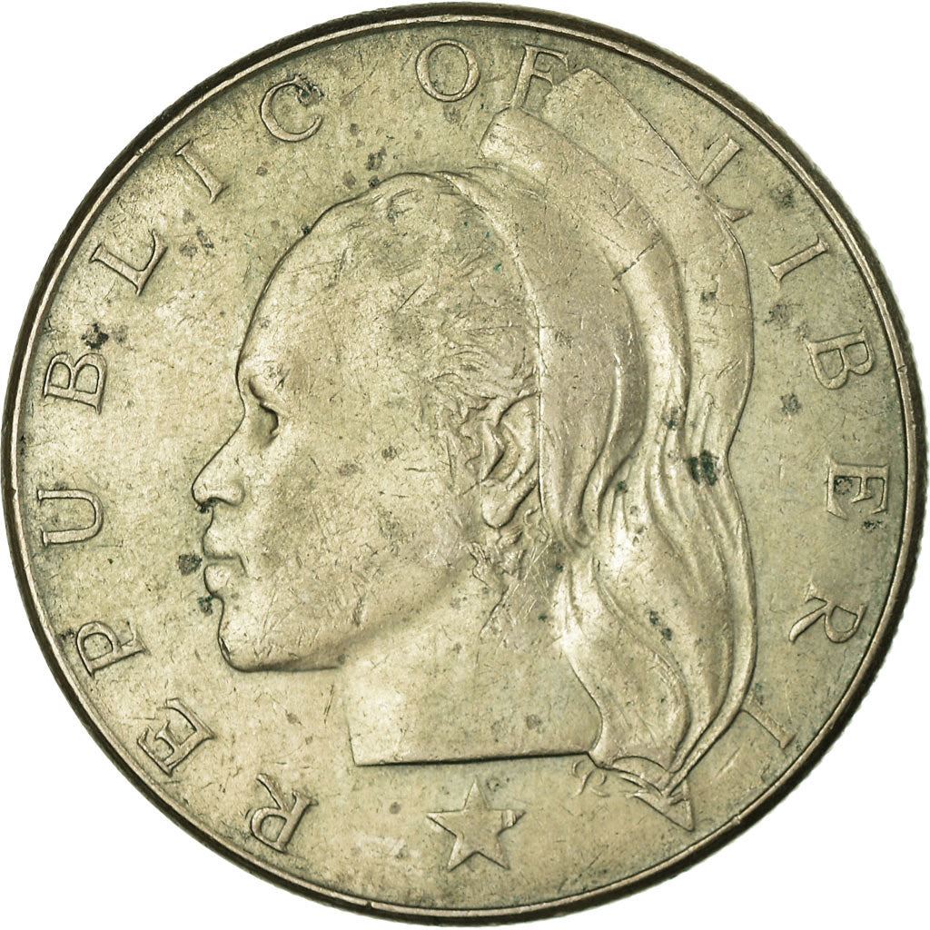 Liberia | Moneda de 1 dólar | Ramas de olivo | Km:18A | 1966 - 1975