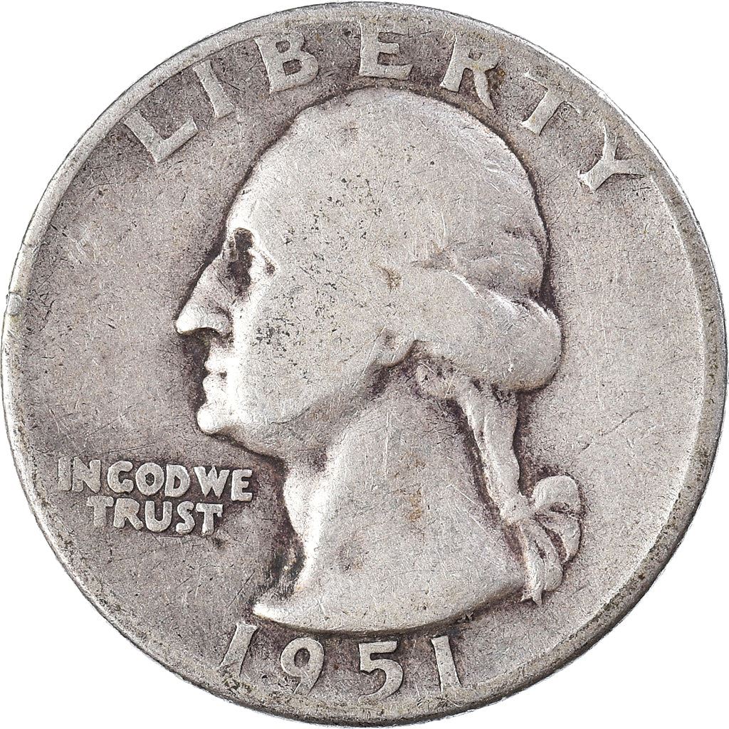 アメリカ合衆国 | 1/4ドル硬貨 | ジョージ・ワシントン | KM:164 | 1932年 - 1964年