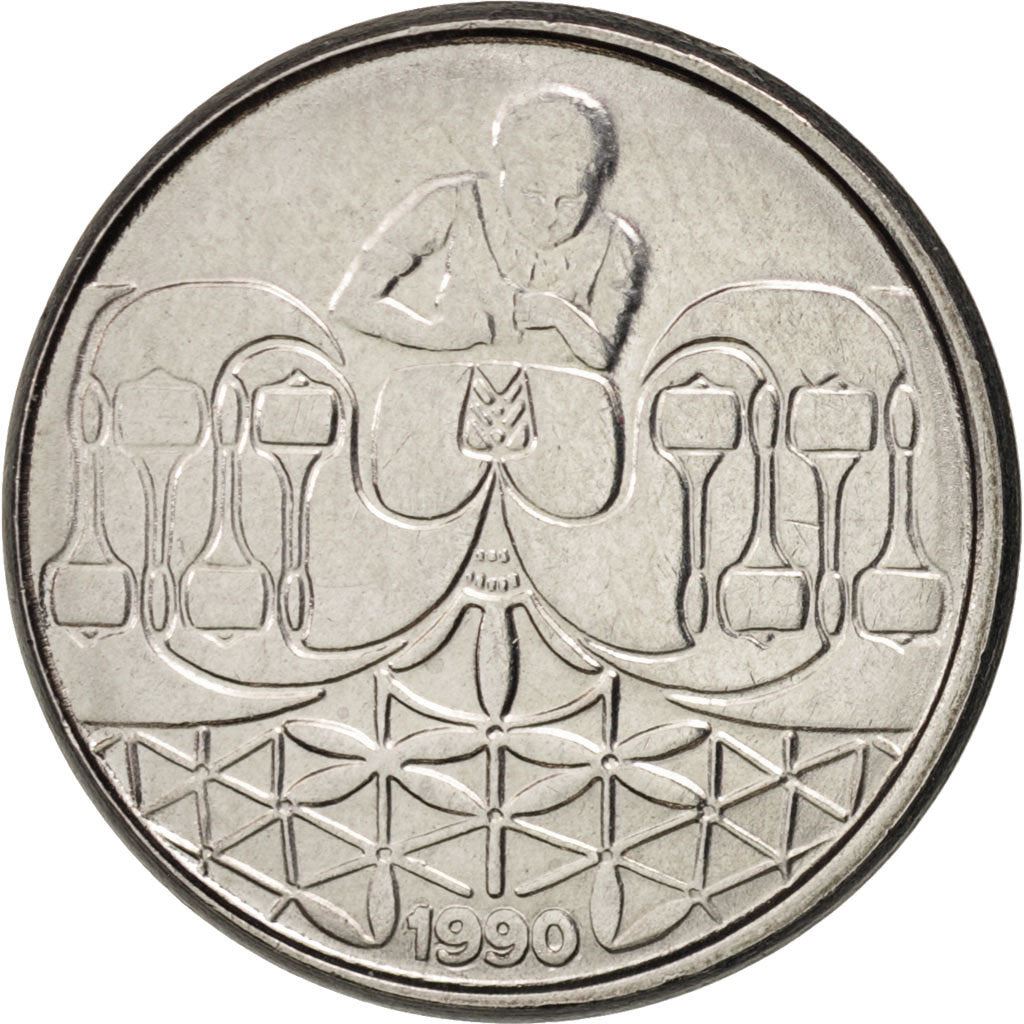 Brazilijos 50 centavų Rendeira moneta KM614 1989 - 1990