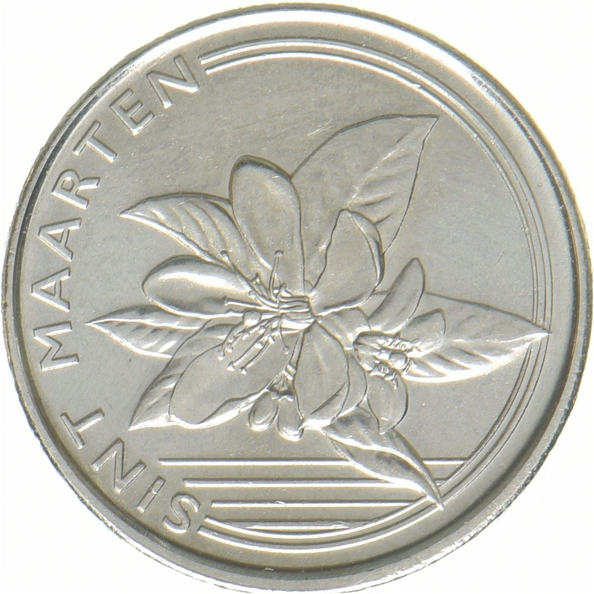 Curaçao | 1 Cent Coin | Orange blossom | Nickel plated steel | UC:1 | 2025