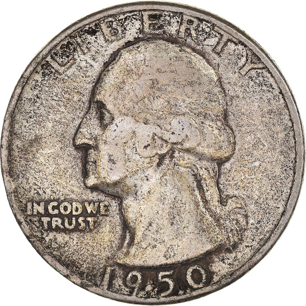 アメリカ合衆国 | 1/4ドル硬貨 | ジョージ・ワシントン | KM:164 | 1932年 - 1964年