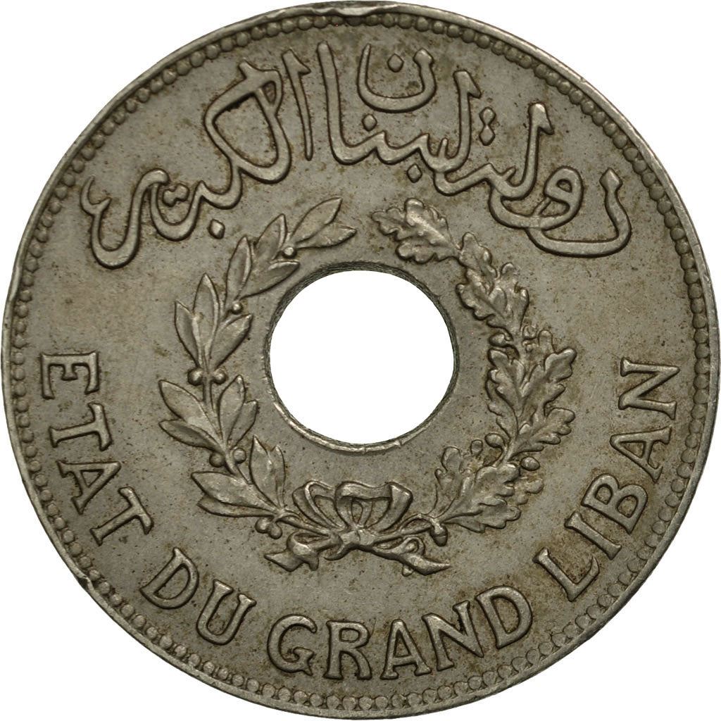 Libanon Mynt 1 Ghirsh | Lejon | KM3 | 1925 - 1936