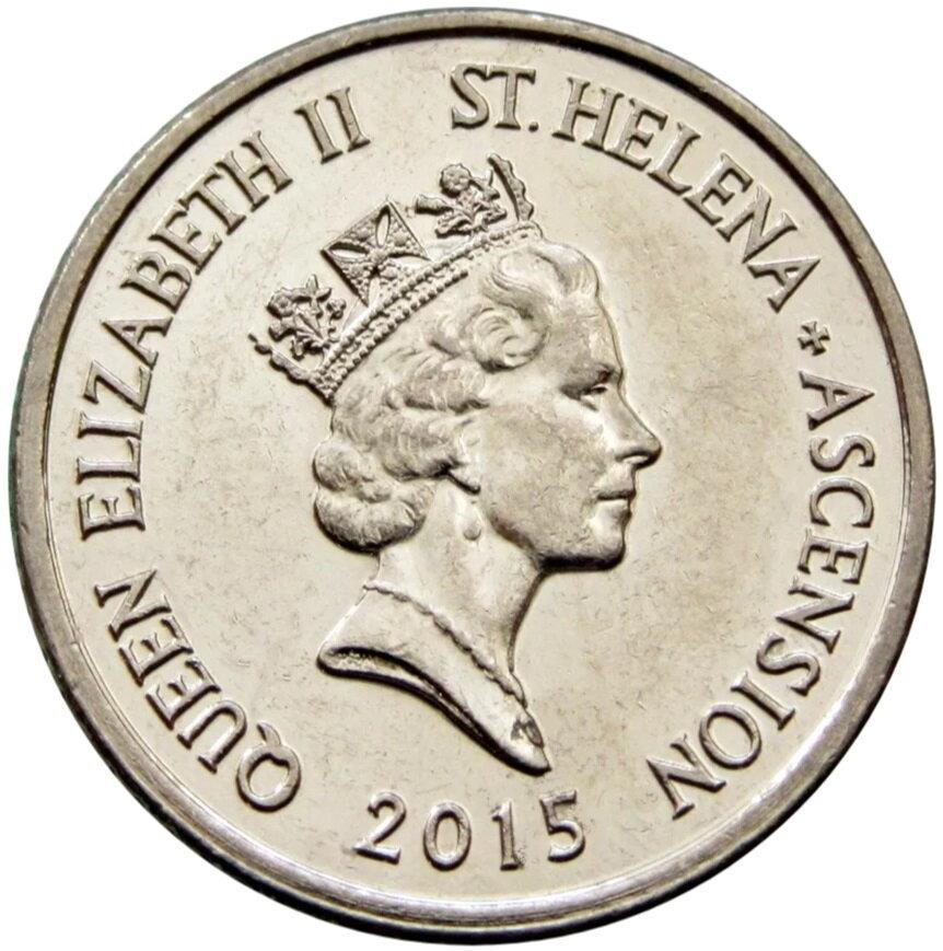 Sant'Elena e Ascensione | Moneta da 5 Pence | Elisabetta II | Tartaruga Gigante | KM:22a | 2015 - 2022