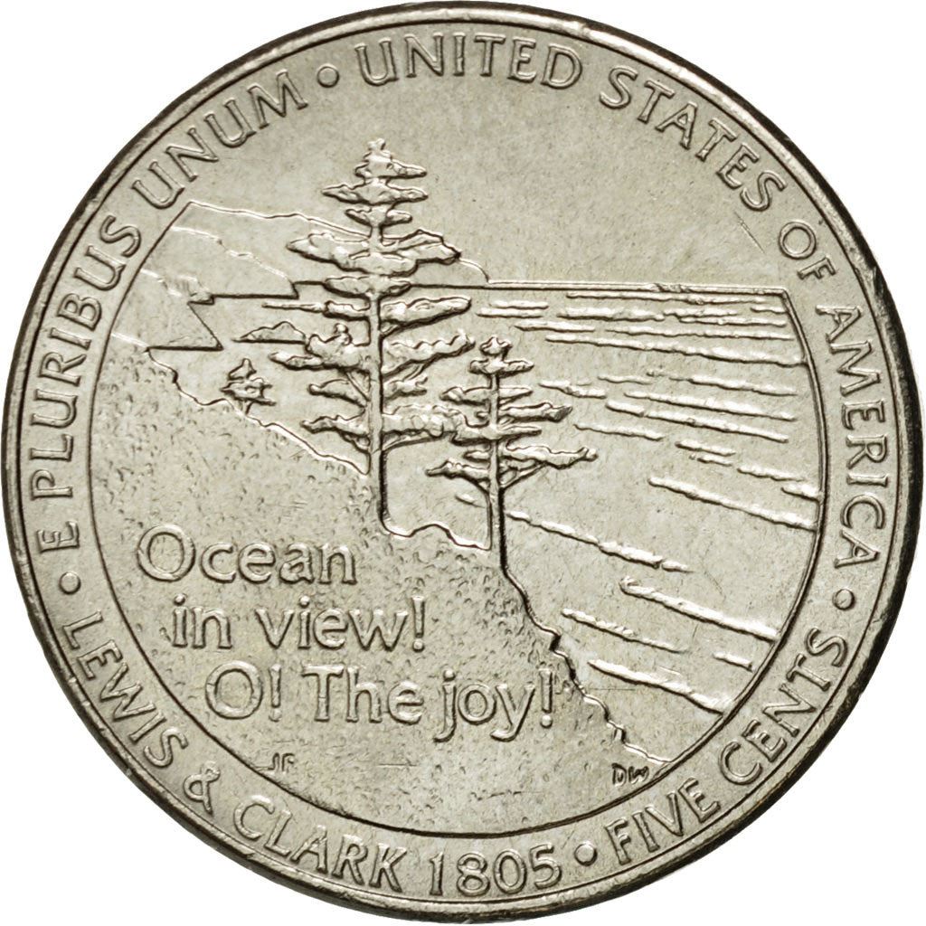 United States | 5 Cents Coin | Ocean View | Km:369 | 2005
