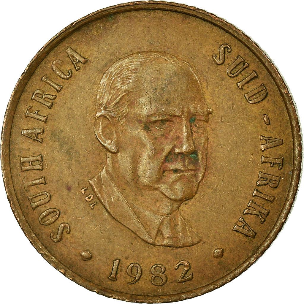 South Africa 2 Cents Coin | Balthazar J. Vorster | KM110 | 1982