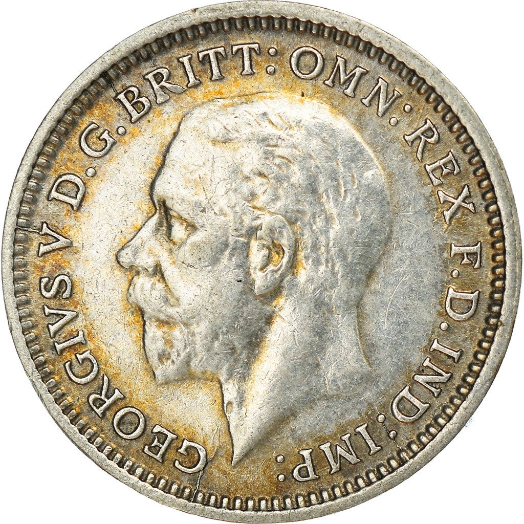 United Kingdom | 3 Pence Coin | George V | KM:831 | 1927 - 1936