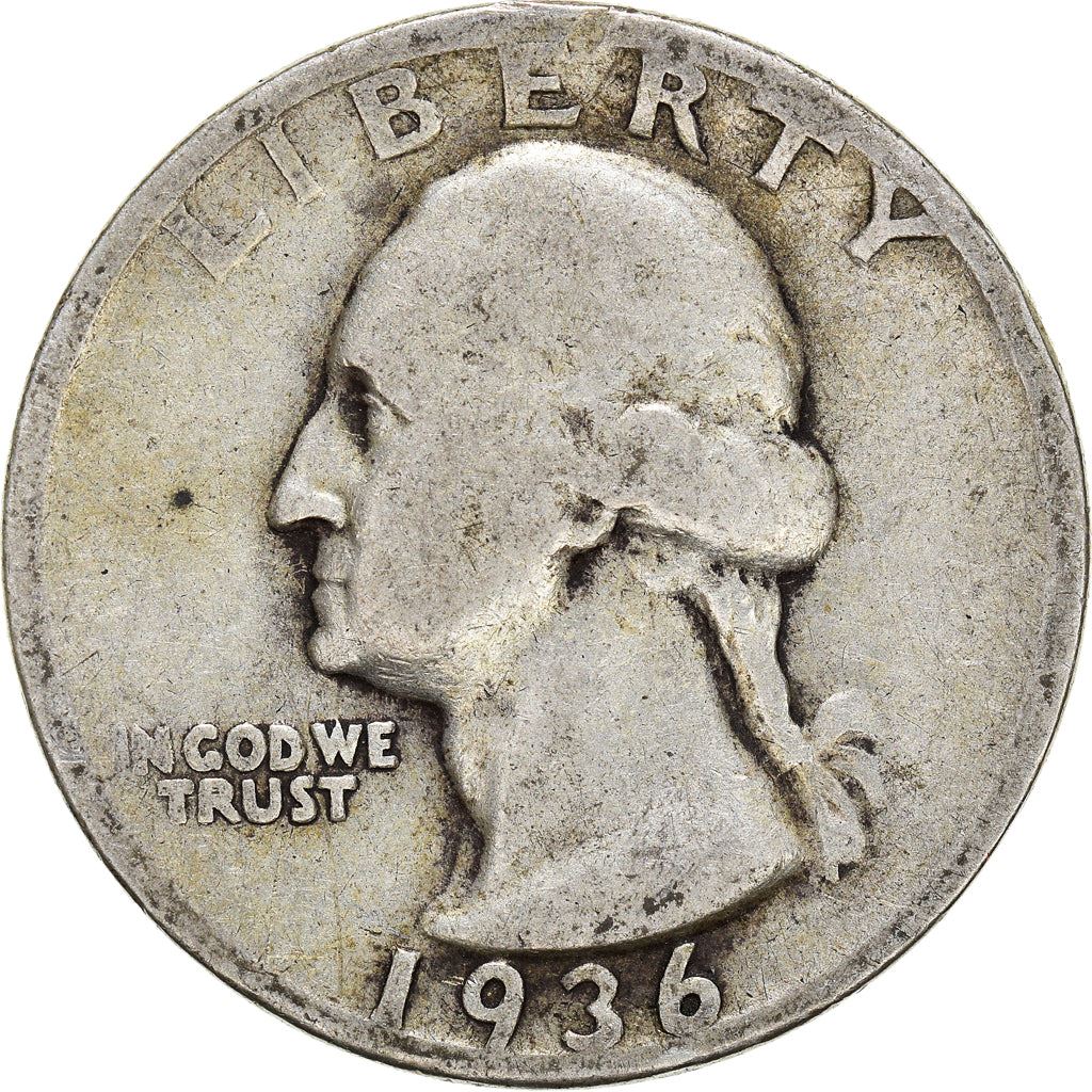 アメリカ合衆国 | 1/4ドル硬貨 | ジョージ・ワシントン | KM:164 | 1932年 - 1964年