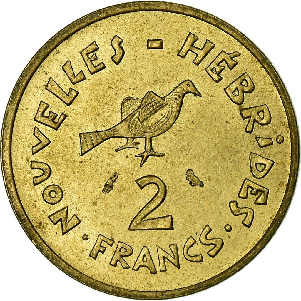 New Hebrides | 2 Francs Coin | Marianne | Frigate Bird | Km:5.1 | 1970