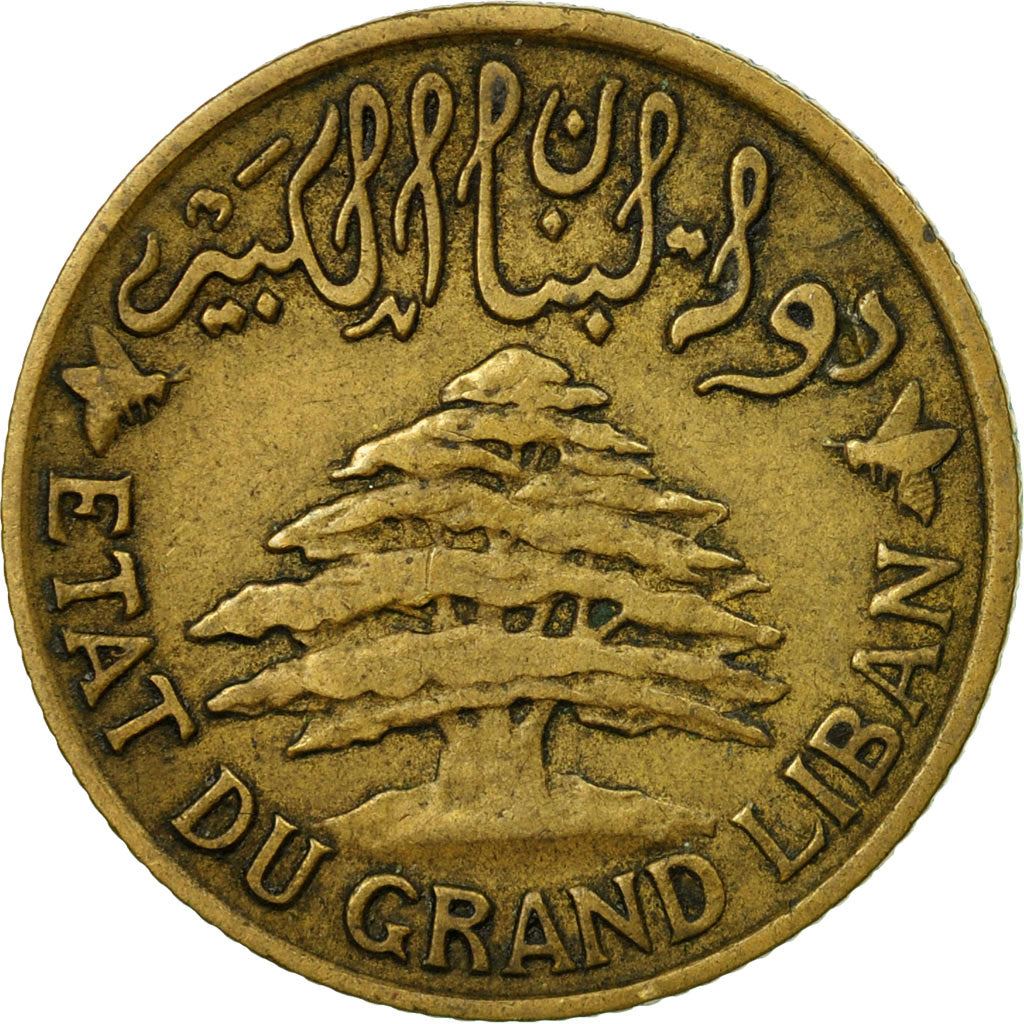 Lebanon | 5 Girush / Piastres Coin | Trireme | Km:5 | 1925 - 1940