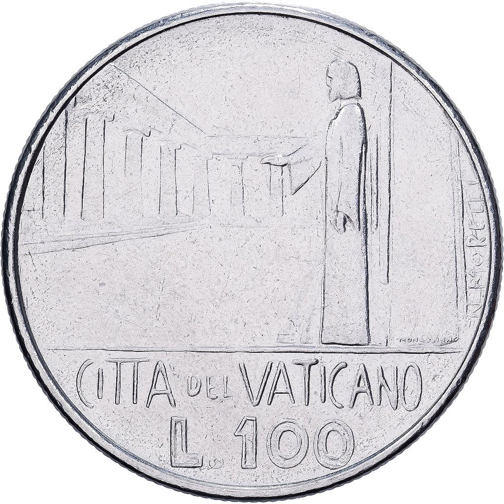 Vatican City | 100 Lire Coin | Paul VI | Km:137 | 1978