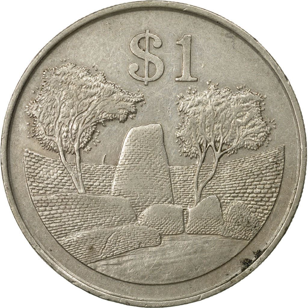 Zimbabwe | 1 Dollar Coin | National Monument | Km:6 | 1980 - 1997