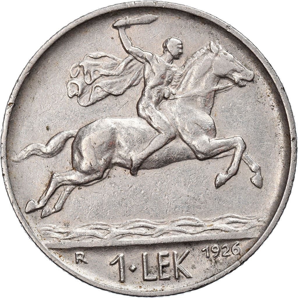 Albanien | 1 Lek Mønt | Alexander den Store | KM:5 | 1926 - 1931
