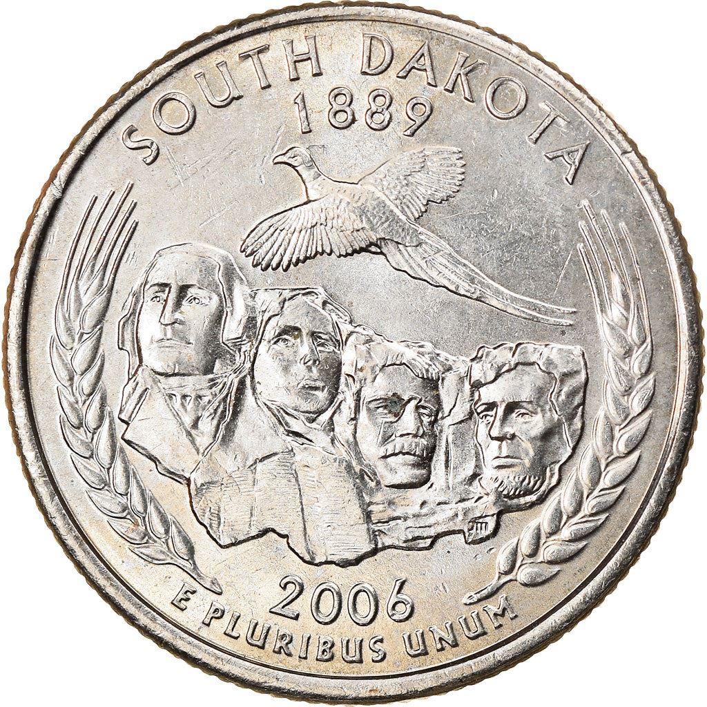 United States | 1/4 Dollar Coin | South Dakota | Km:386 | 2006
