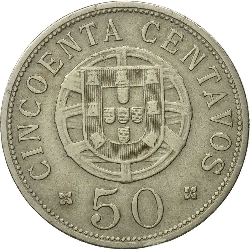 Angola | 50 Centavos Coin | Libertine | Km:69 | 1927 - 1928