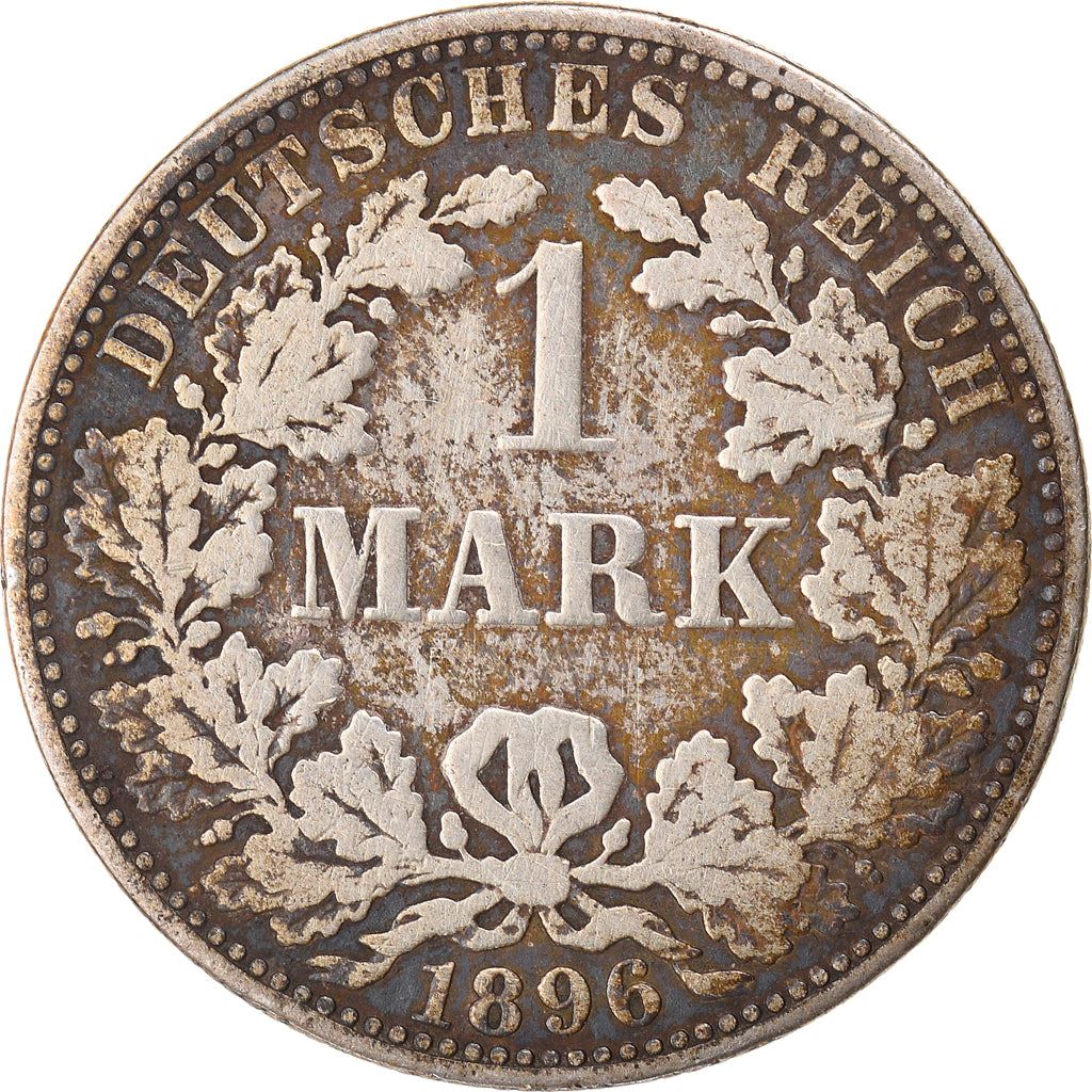 German Empire 1 Mark Coin | Deutsches Reich | Wilhelm II | Type 2 - Small Shield | KM14 | 1891 - 1916