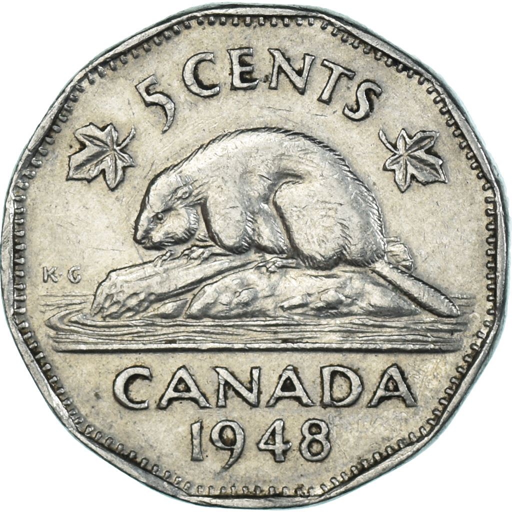 Canada | 5 Cents Coin | Nickel | KM:42 | 1948-1950