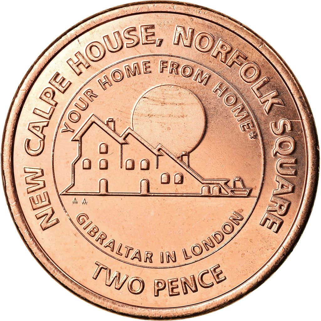 Gibraltar | 2 Pence Coin | Calpe House | Km:1619 | 2018