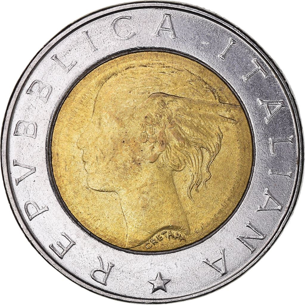 Italy | 500 Lire Coin | Institute of Statistics | Km:181 | 1996